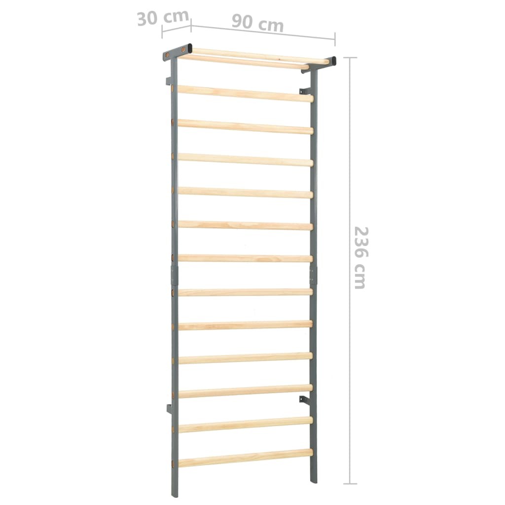 Gymnastic Climbing Rack Indoor Outdoor 90x30x236 cm